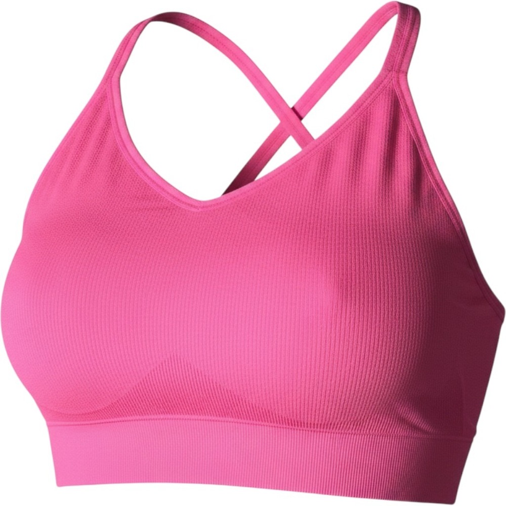Soma Longline Strappy Back Sports Bra XL Pink Seamless Padded Activewear